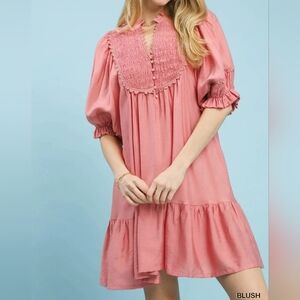 Pink Smocked Dress